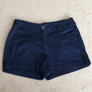 Forever 21 Navy Blue Chino Shorts